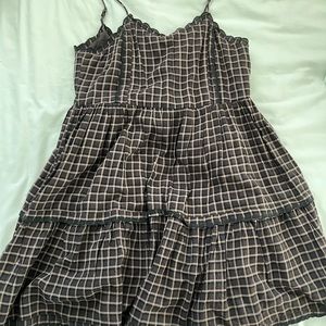 URBAN PLAID BABY DOLL DRESS